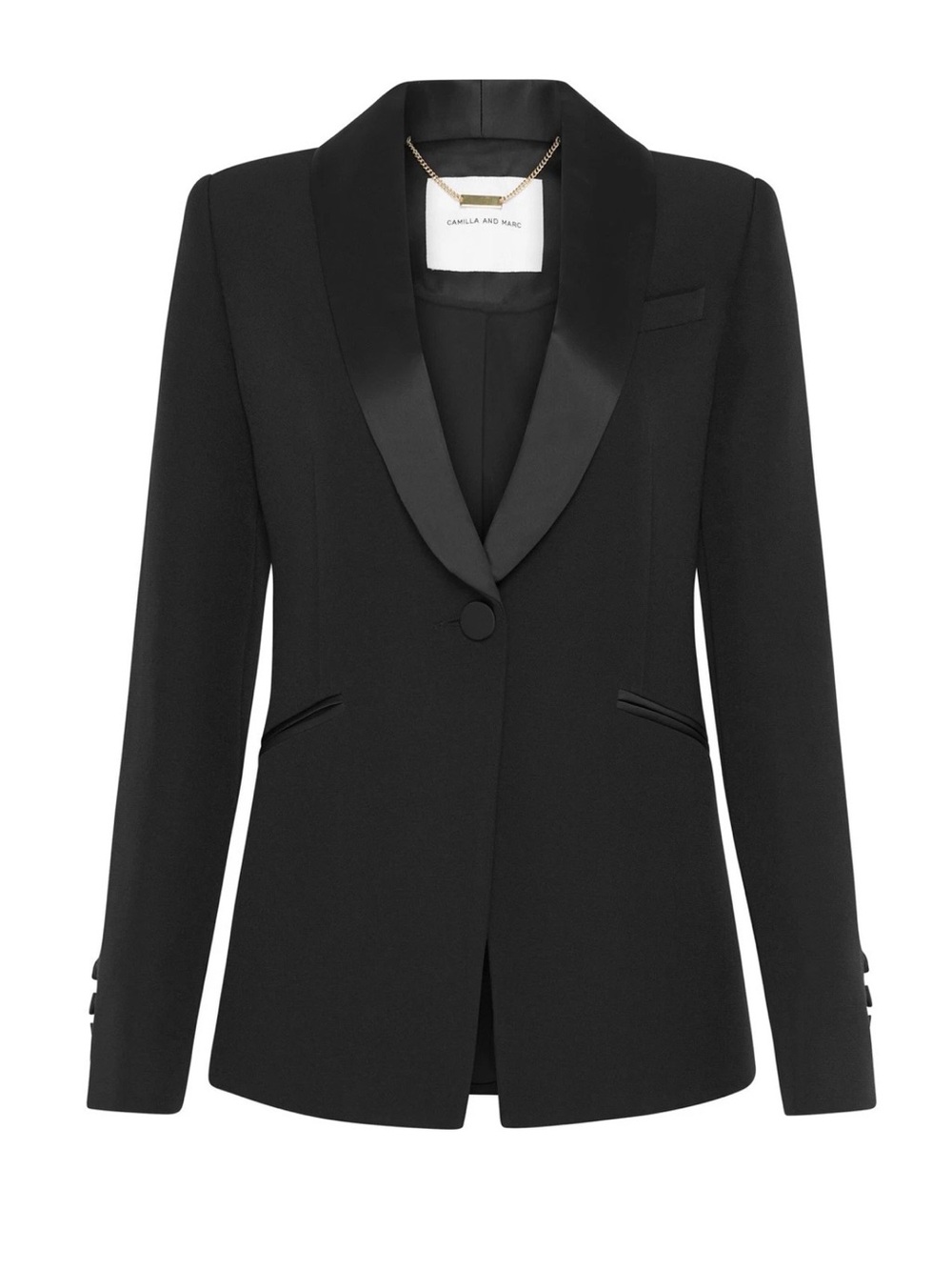 camilla & marc Elita Satin Lapel Blazer